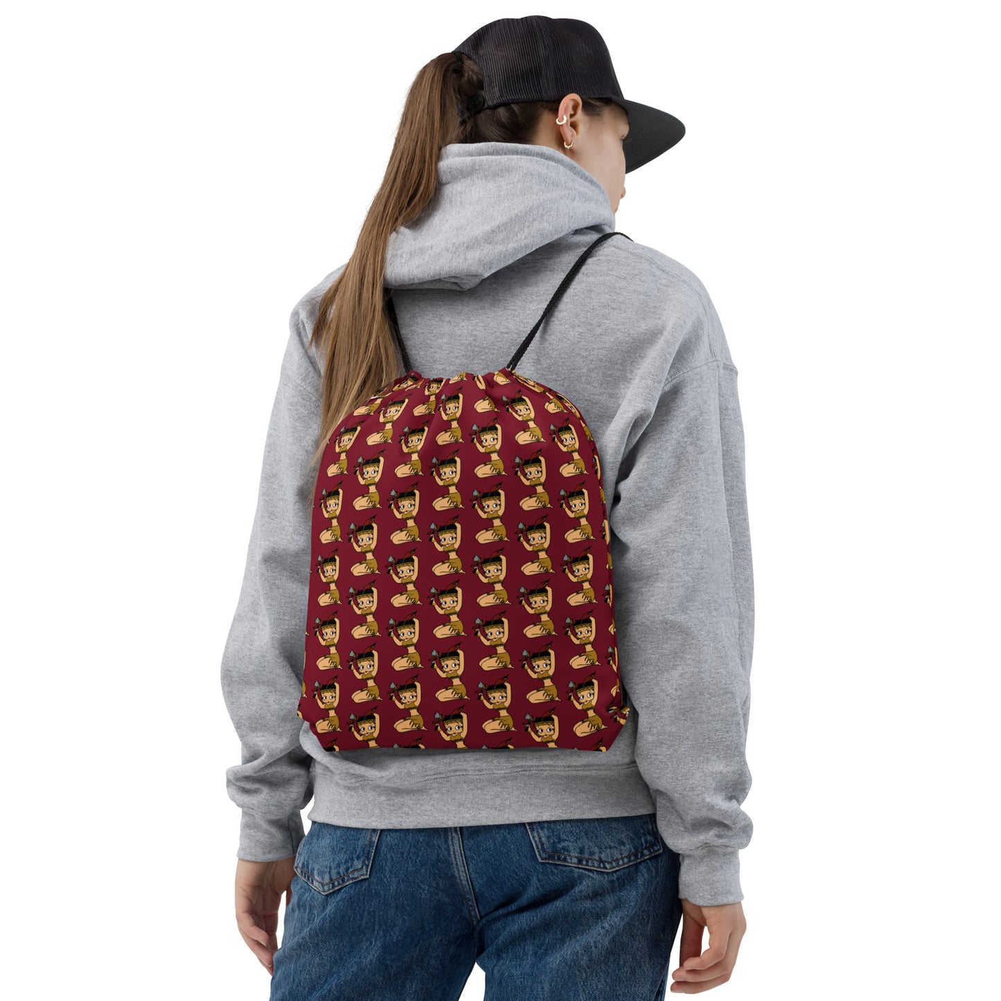 BettyNole Garnet drawstring bag