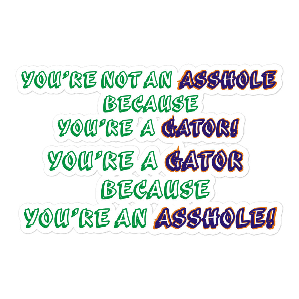 A-Hole Gator stickers