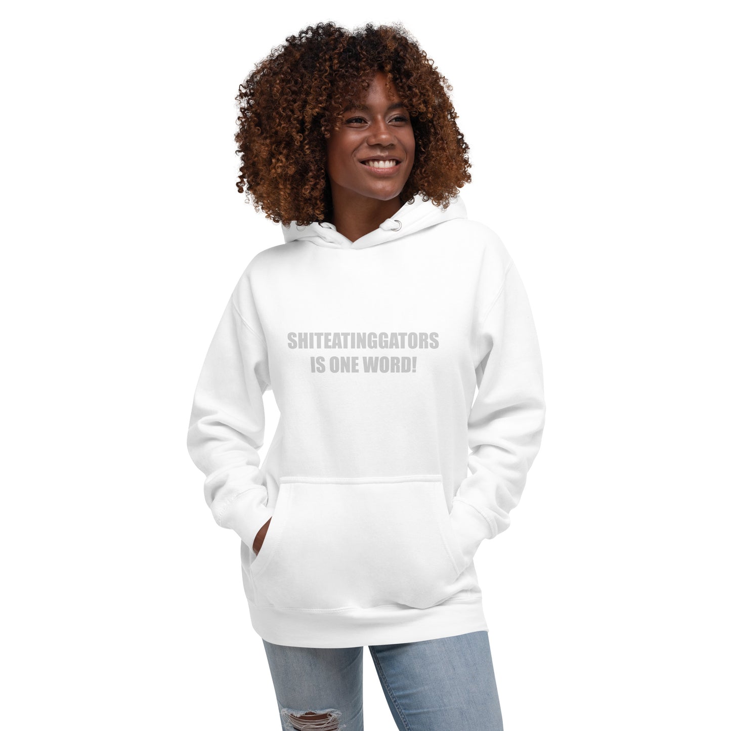 Shiteatinggators Gray Logo Unisex Hoodie