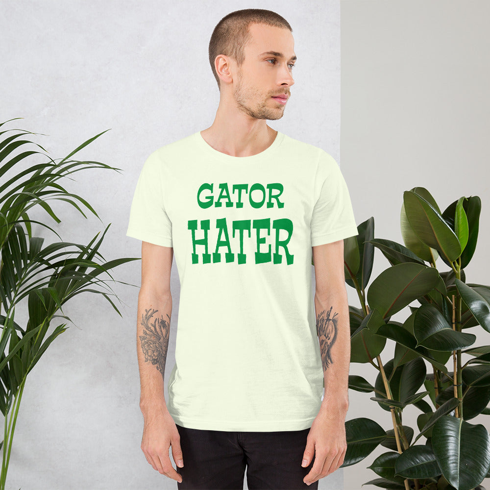 Gator Hater IrishGreen Logo Unisex t-shirt Plus Sizes