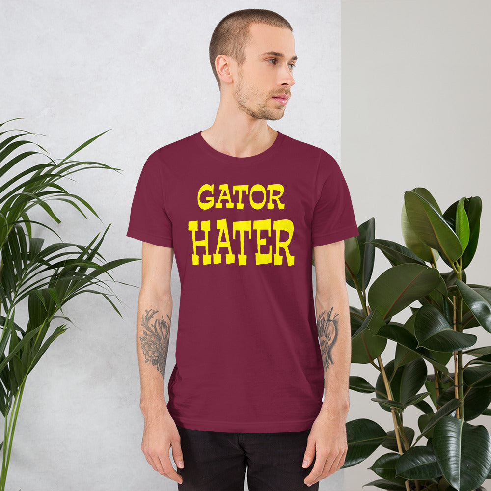 Gator Hater Maize Logo Unisex t-shirt Plus Sizes