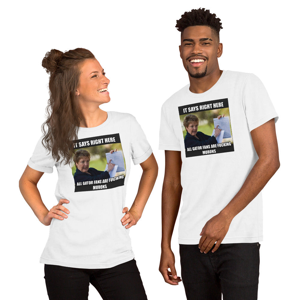 Morons Unisex t-shirt Plus Sizes