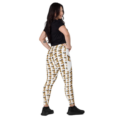 BettyNole White leggings with pockets