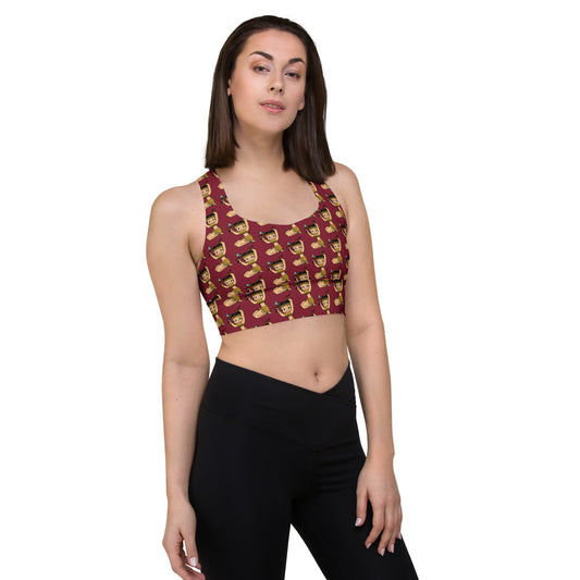 BettyNole Garnet longline sports bra