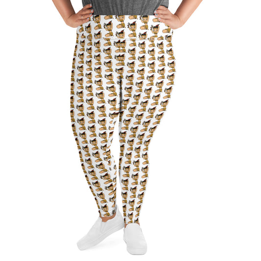 BettyNole White Plus Size Leggings