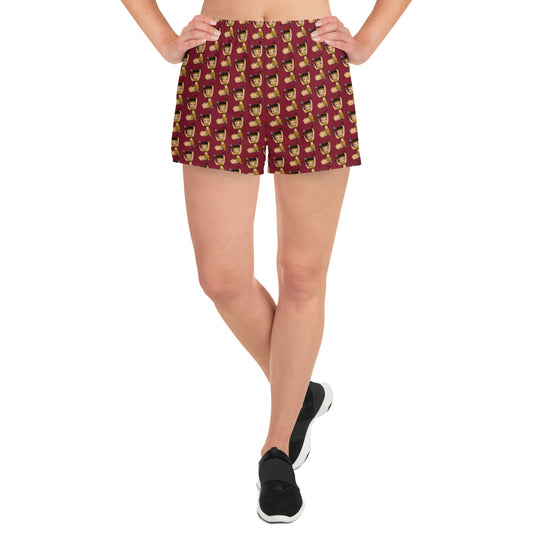 BettyNole Garnet Women's Athletic Short Shorts