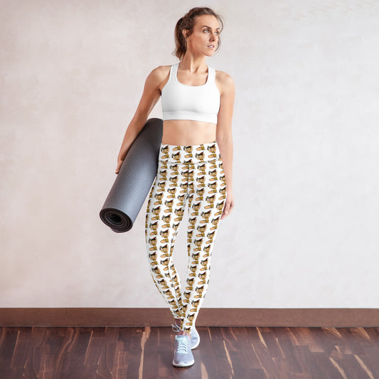 BettyNole White Yoga Leggings