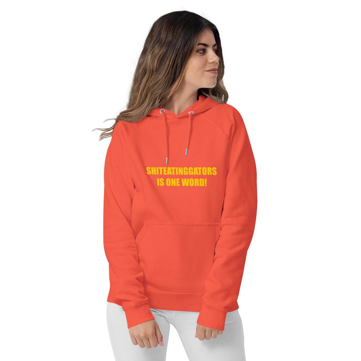 Shiteatinggators Gold Logo Unisex eco raglan hoodie