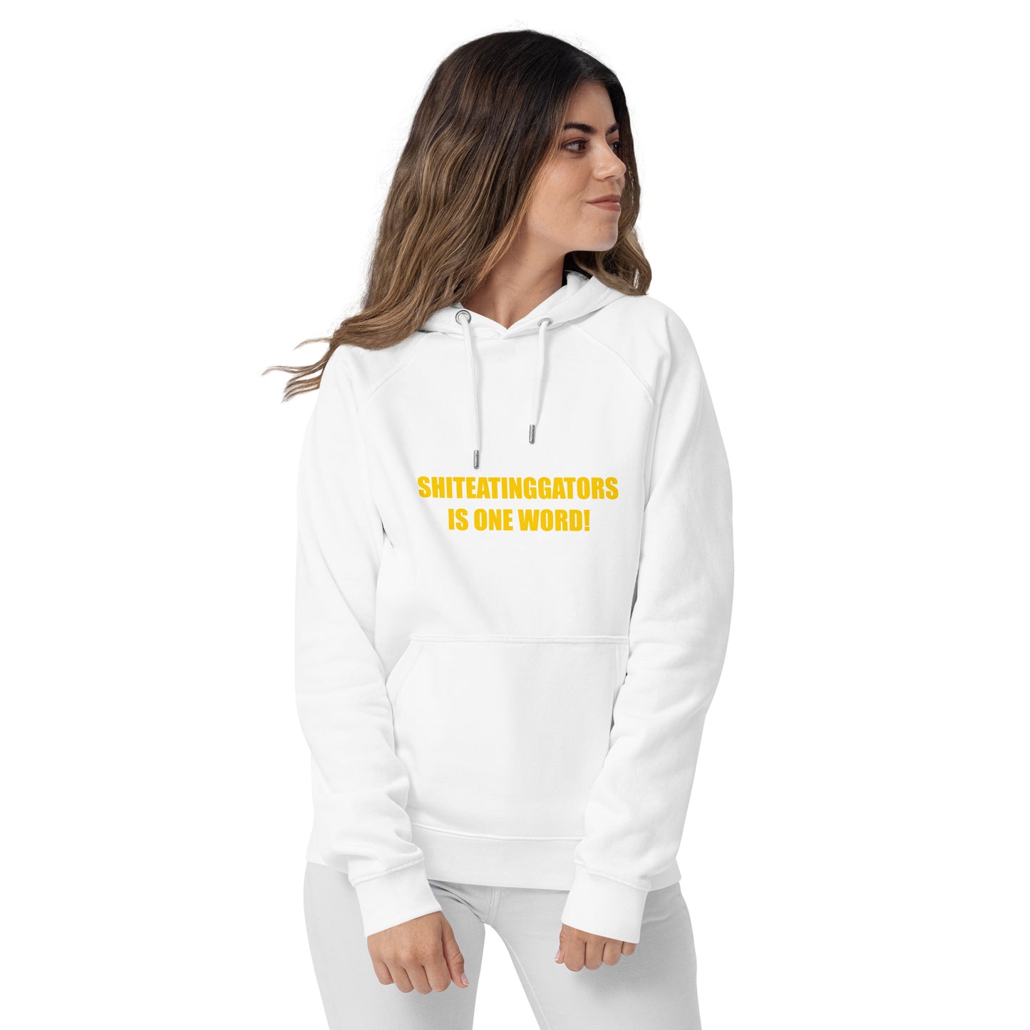 Shiteatinggators Gold Logo Unisex eco raglan hoodie