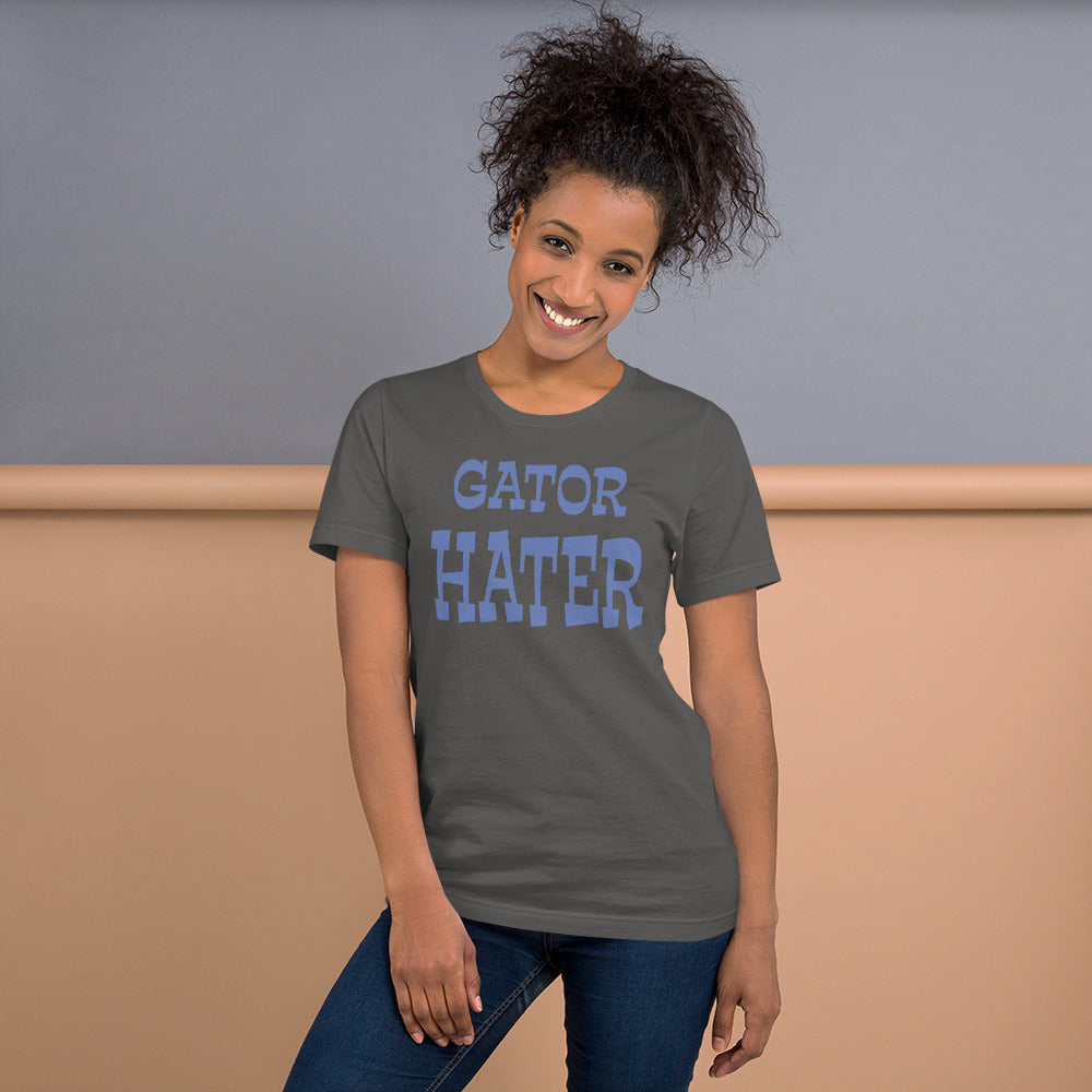 Gator Hater LightBlue Logo Unisex t-shirt S-XL