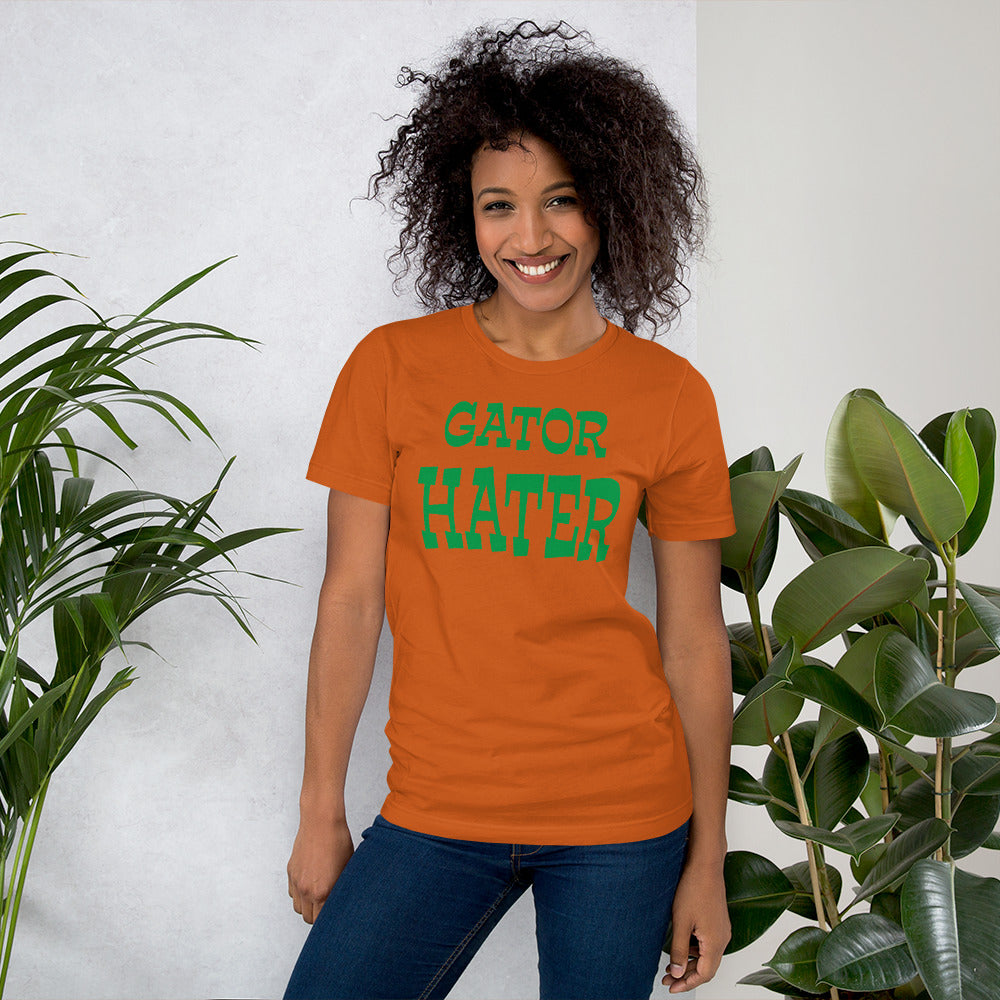 Gator Hater IrishGreen Logo Unisex t-shirt S-XL