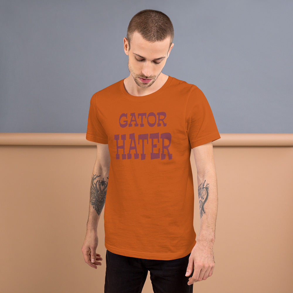 Gator Hater Maroon Logo Unisex t-shirt Plus Sizes