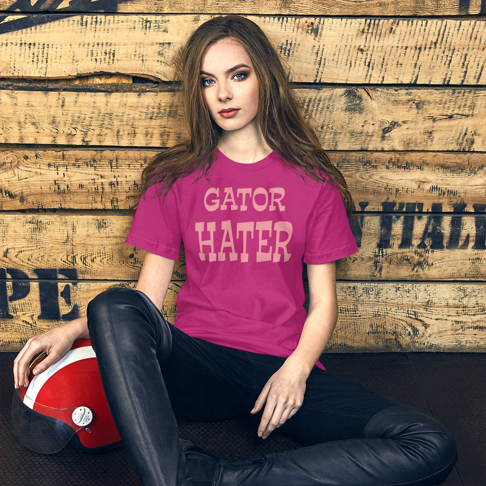 Gator Hater Pink Logo Unisex t-shirt S-XL