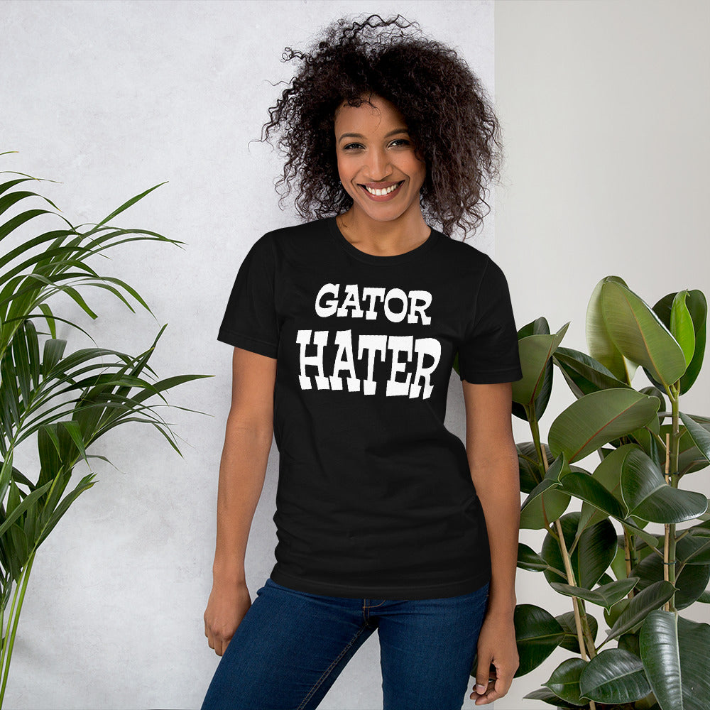 Gator Hater White Logo Unisex t-shirt S-XL