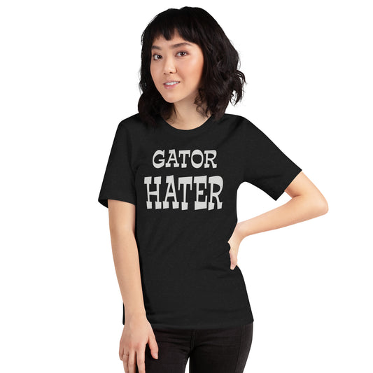 Gator Hater Gray Logo Unisex t-shirt S-XL