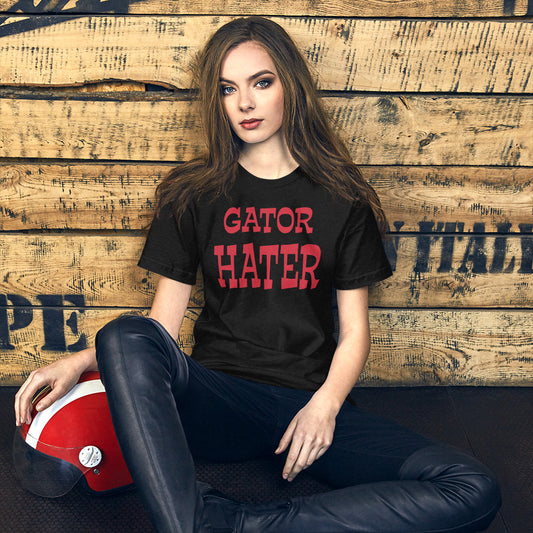 Gator Hater Scarlet Logo Unisex t-shirt S-XL