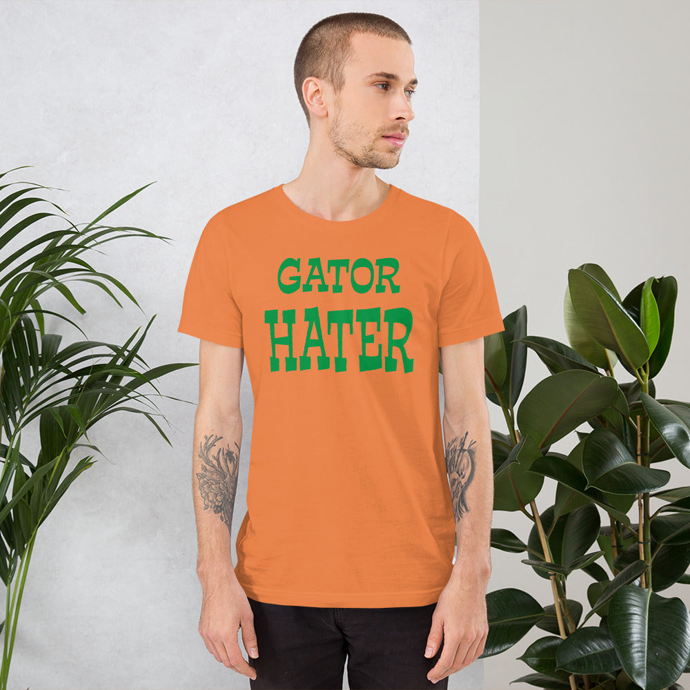 Gator Hater IrishGreen Logo Unisex t-shirt Plus Sizes