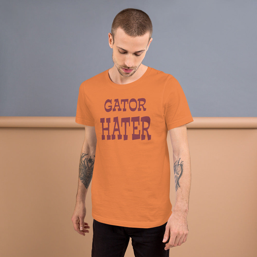 Gator Hater Maroon Logo Unisex t-shirt Plus Sizes