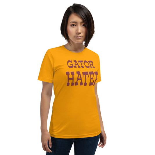 Gator Hater Garnet Logo Unisex t-shirt S-XL
