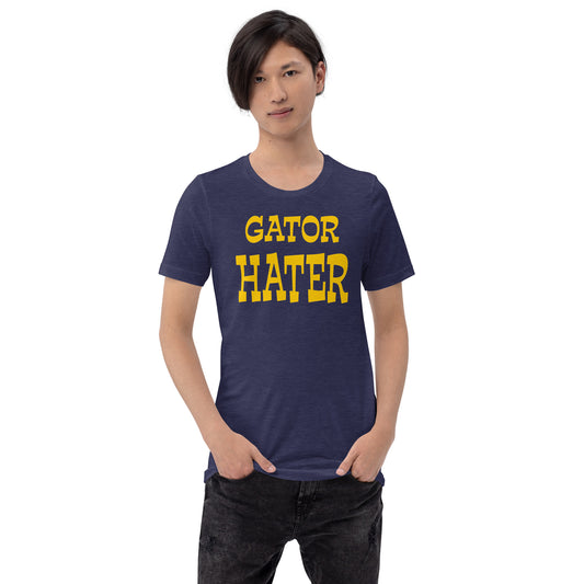 Gator Hater Gold Logo Unisex t-shirt Plus Sizes