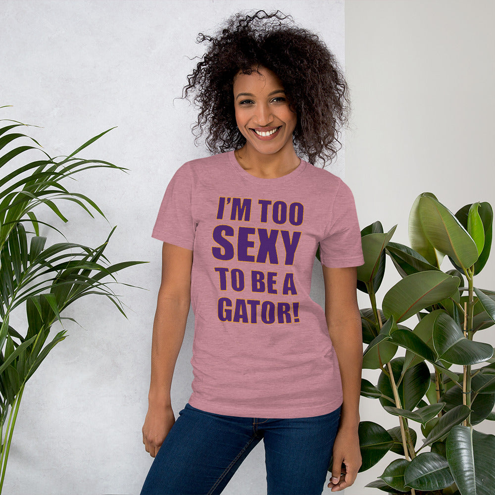 Too Sexy Purple&Gold Logo Unisex t-shirt S-XL