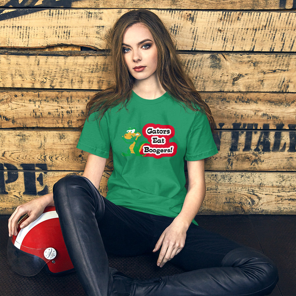 Gators Eat Boogers Black&Red Logo Unisex t-shirt S-XL