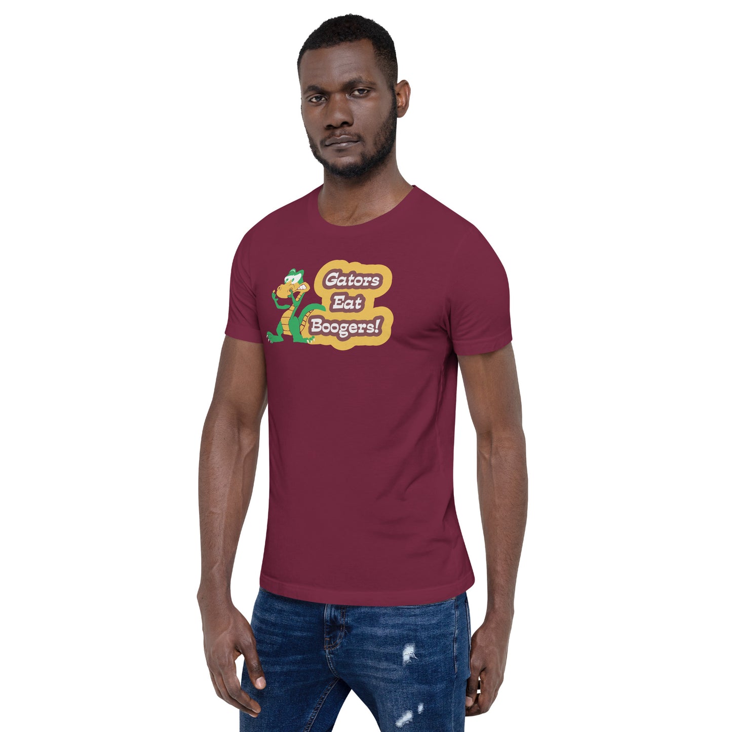 Gators Eat Boogers Garnet&Gold Logo Unisex t-shirt Plus Sizes