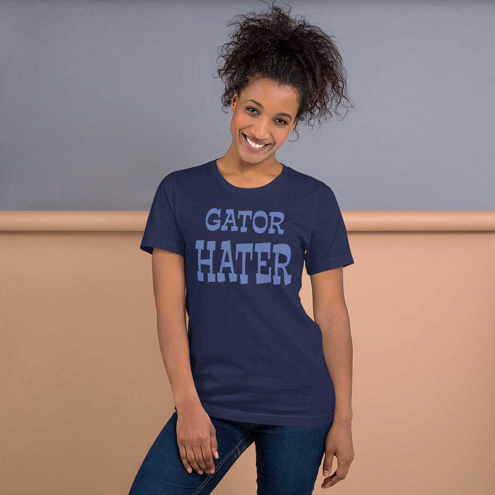 Gator Hater LightBlue Logo Unisex t-shirt S-XL