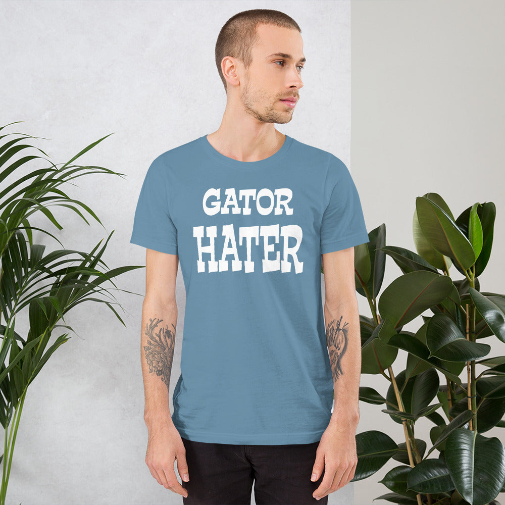 Gator Hater White Logo Unisex t-shirt Plus Sizes
