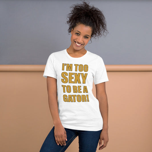 Too Sexy Gold&Black Logo Unisex t-shirt S-XL